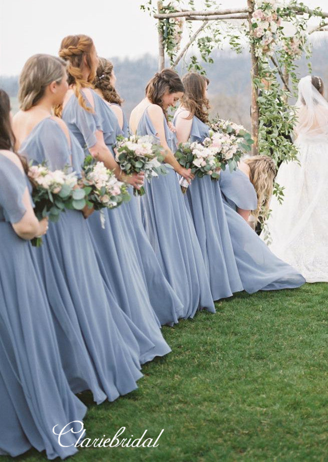 elegant bridesmaid dresses New Trendy Chiffon Bridesmaid Dresses, Elegant Bridesmaid Dresses – ClaireBridal