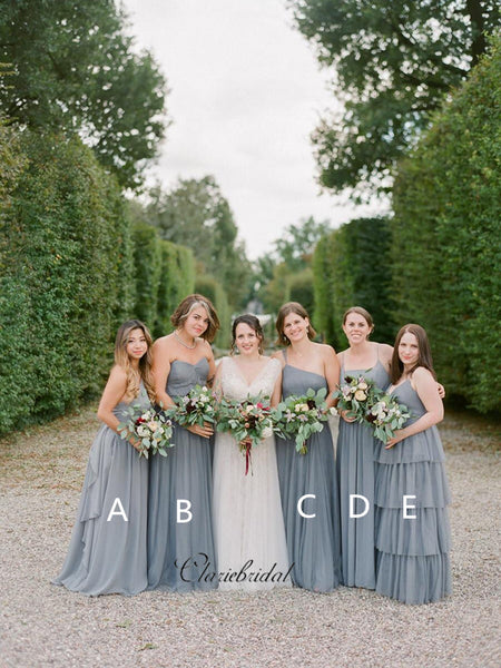 Newest Trendy Bridesmaid Dresses, Mismatched Custom Design Bridesmaid Dresses