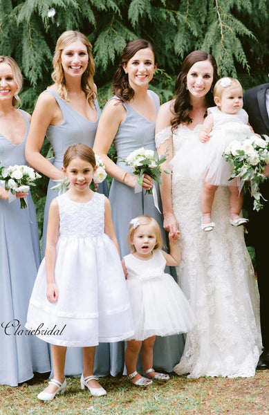 Light Blue Bridesmaid Dresses, Simple Fashion Bridesmaid Dresses