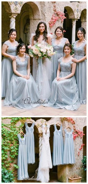 Tulle A-line Bridesmaid Dresses, Fashion Lace Bridesmaid Dresses