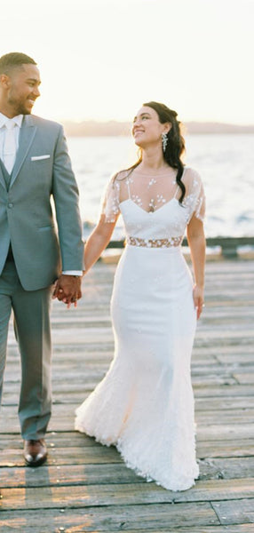Mermaid Lace Elegant 2021 Wedding Dresses, Newest Design Wedding Dresses