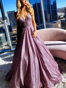 Glitter Newest Prom Dresses, Sparkly 2020 Long Prom Dresses, Popular Prom Dresses