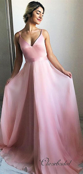 Simple Prom Dresses 2019, Cheap Prom Dresses, Strap Prom Dresses