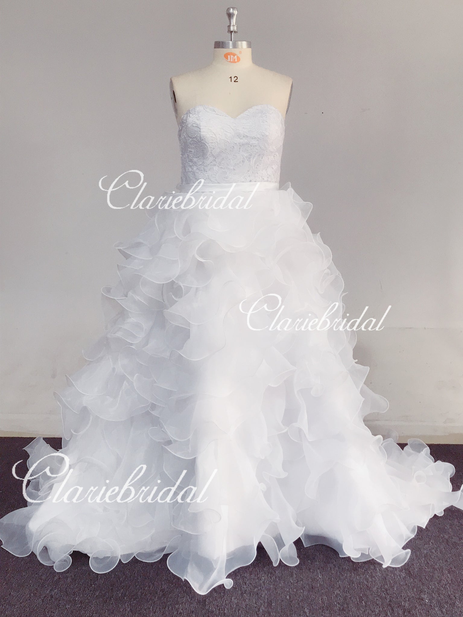 Feedback for Organza A-line Wedding Dresses(Custom Color in White)
