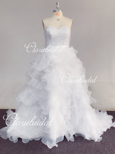 Feedback for Organza A-line Wedding Dresses(Custom Color in White)