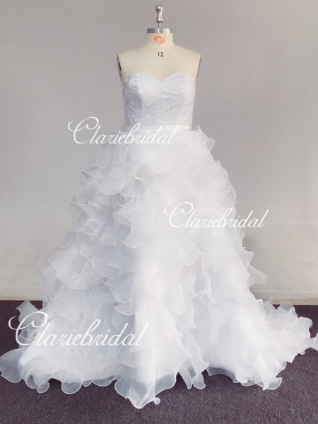 Feedback for Organza A-line Wedding Dresses(Custom Color in White)