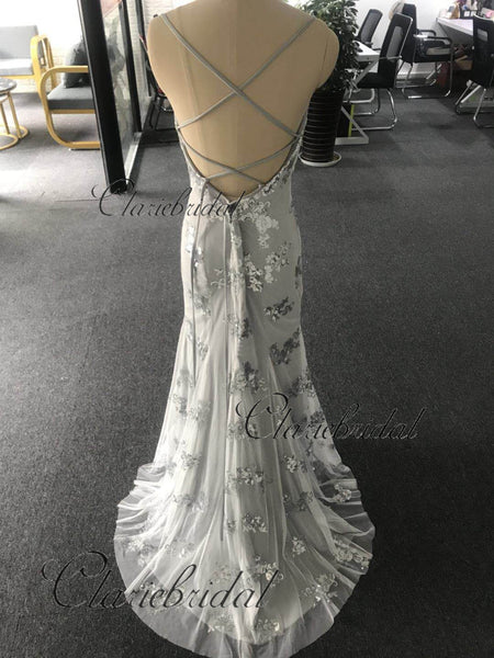Feedback For Grey Sequin Tulle Prom Dresses