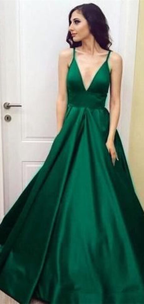 A-line Evening Party Prom Dresses, Newest Simple Design Prom Dresses