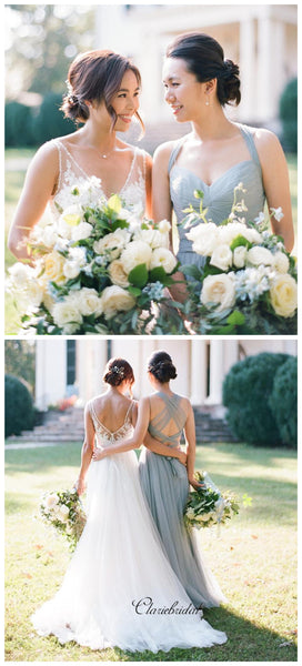 Popular Tulle Bridesmaid Dresses, A-line Bridesmaid Dresses