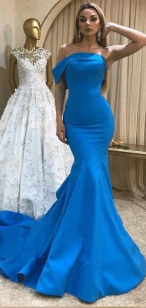 2021 Popular Mermaid Design Long Prom Dresses, Girls Evening Party Fashion Dresses