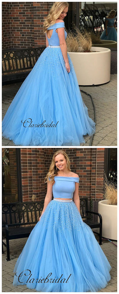 sky blue fashion dresses Fashion Sky Blue Homecoming Short Graduation Dresses 2025 Ball Gown Off-The-Shoulder Short Sleeve Backless