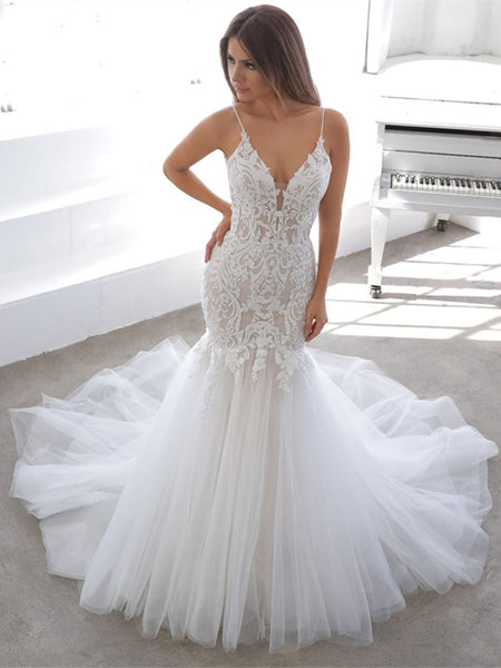 wedding dresses 2020 mermaid 2020 Ivory mermaid maxi dress wedding