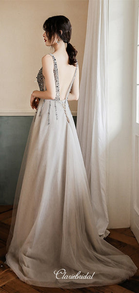 Elegant Sequins 2020 Newest Long Prom Dresses, Evening Party Dresses, Prom Dresses