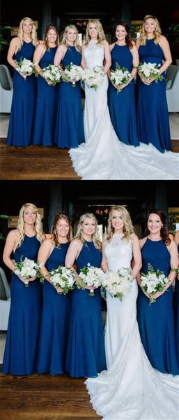 Long Mermaid Chiffon Bridesmaid Dresses, Wedding Party Dresses, Long Bridesmaid Dresses
