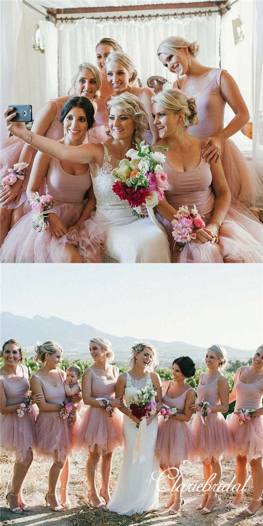 short bridesmaid dresses for beach wedding Light blue bridesmaid dresses, Short wedding guest dress, Spagetthi straps dress, Summer Beach wedding dress