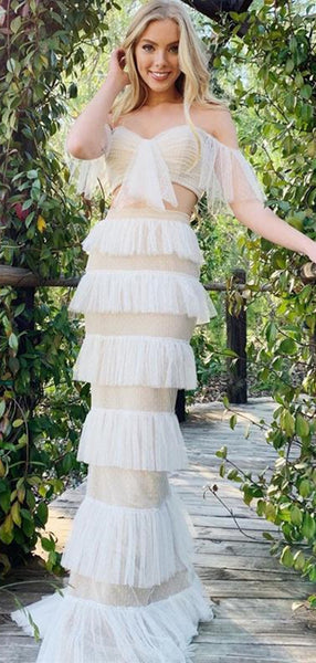 Two Pieces Mermaid Wedding Dresses, Popular 2021 Wedding Dresses, Fashion Wedding Dresses